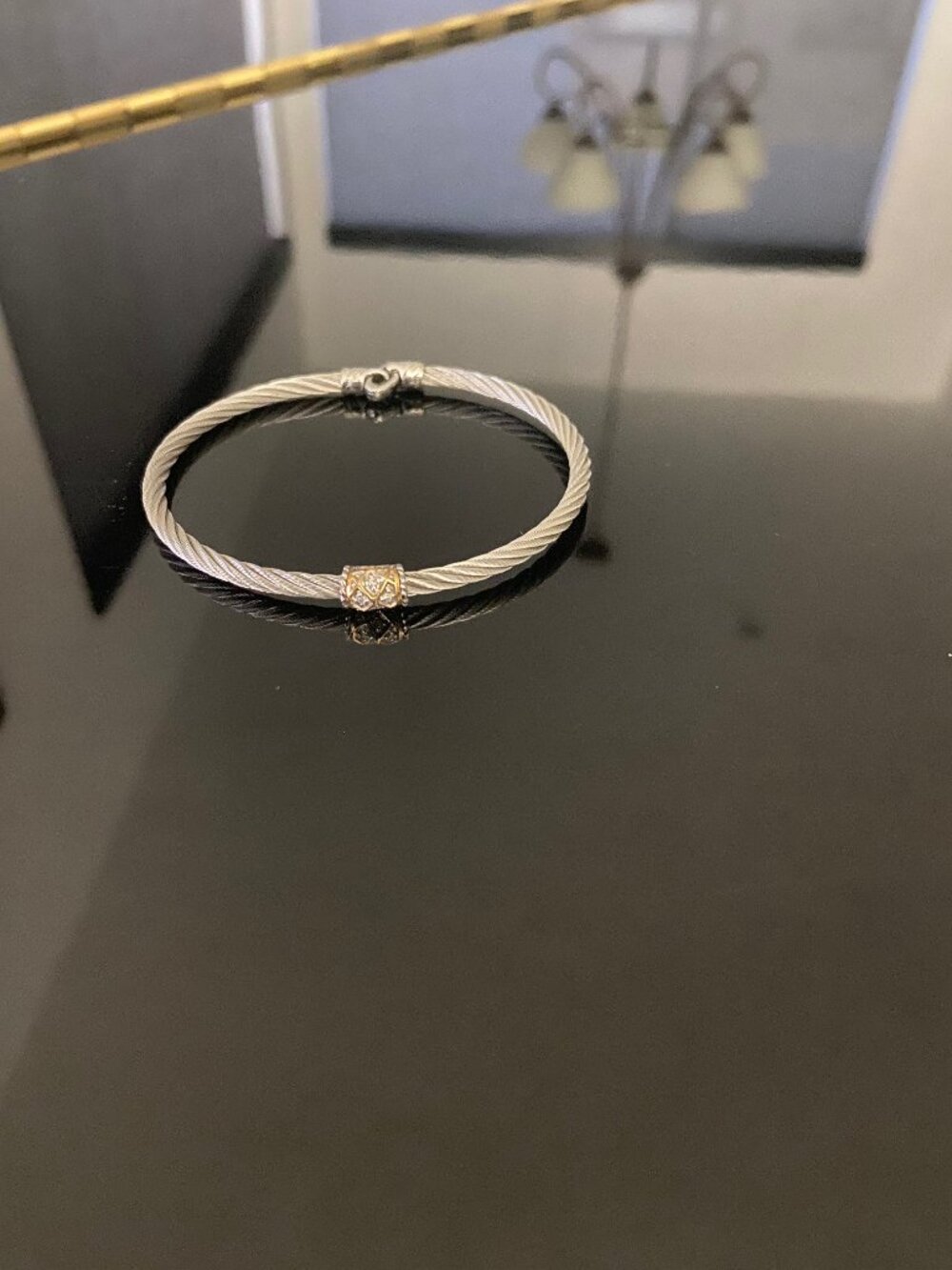 Vintage Charriol Bracelet - SS/18K/Diamond Accents